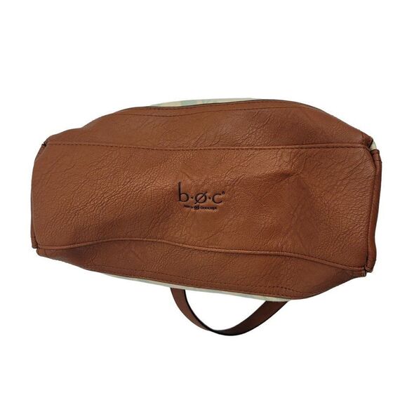 Born Concepts b.o.c. Vegan Pastel Yellow Canvas Bucket Bag Pistachio Leaf Boho - Picture 13 of 14